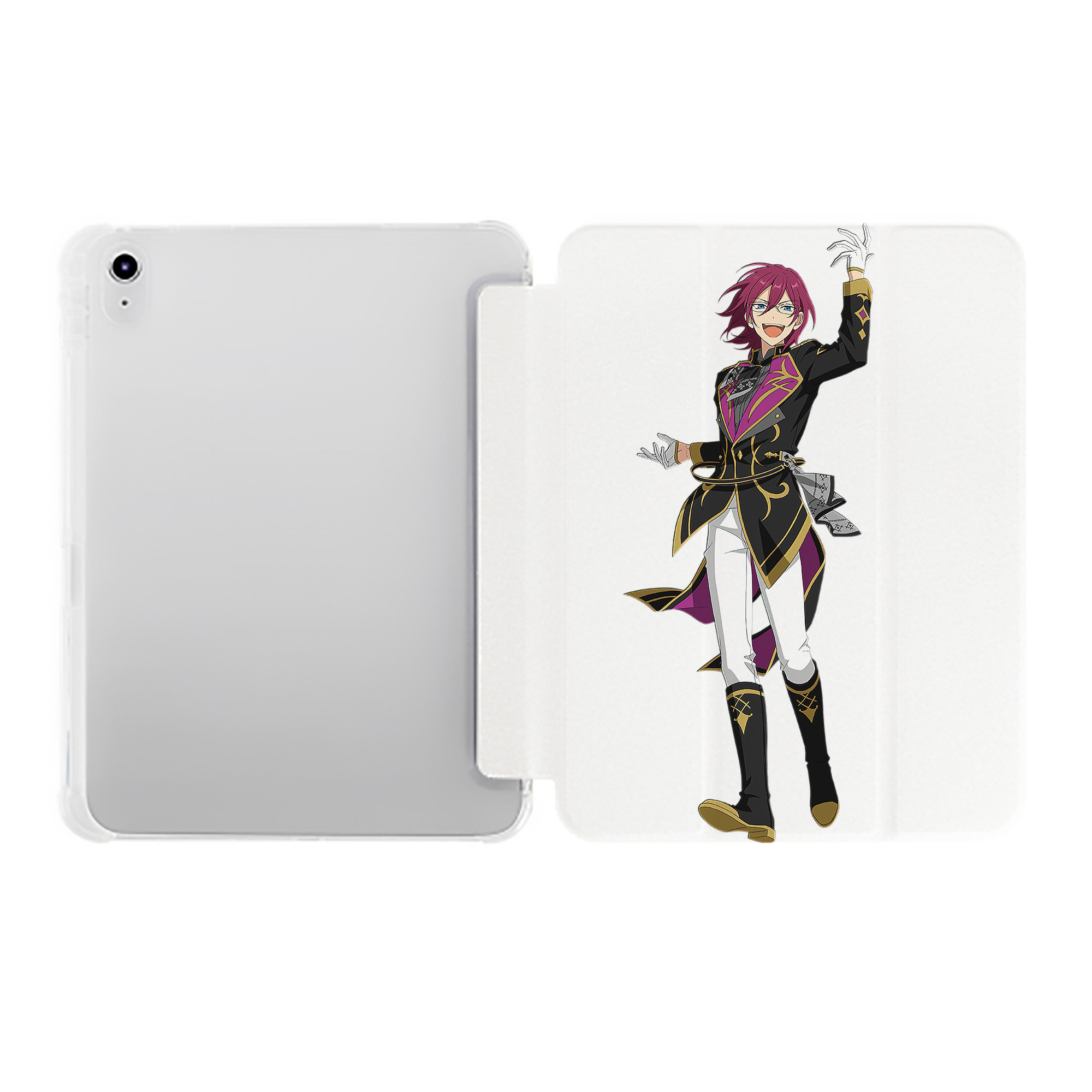 （画像用） あんさんぶるスターズ! Ensemble Stars IPad ケース ペン収納付き 三つ折りスタンド PUレザー×シリコン 対応機種9.5/10.5/10.9インチ